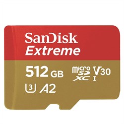 Sandisk Extreme A2 512GB (U3) V30 190mbs MicroSD