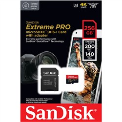 Sandisk 256GB A2 Extreme PRO 200MB-s MicroSDXC