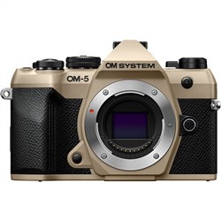 OM System OM-5 Mark II Sand Beige Body Mirrorless Camera