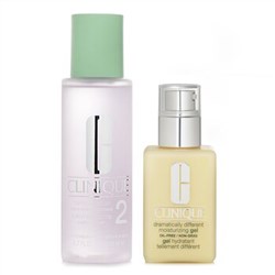 Clinique Dramatically Different Set 2: Moisturising Gel & Clarifying Lotion 2 - Combination Oily to