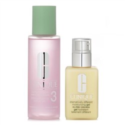 Clinique Dramatically Different Set 3: Moisturising Gel & Clarifying Lotion 3 - Combination Oily to