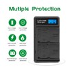 Dual LP-E6 Battery Charger USB Powered LP-E6n LP-E6nH 6D 5D III IV 7D II 80D 90D EOS R R5 R6